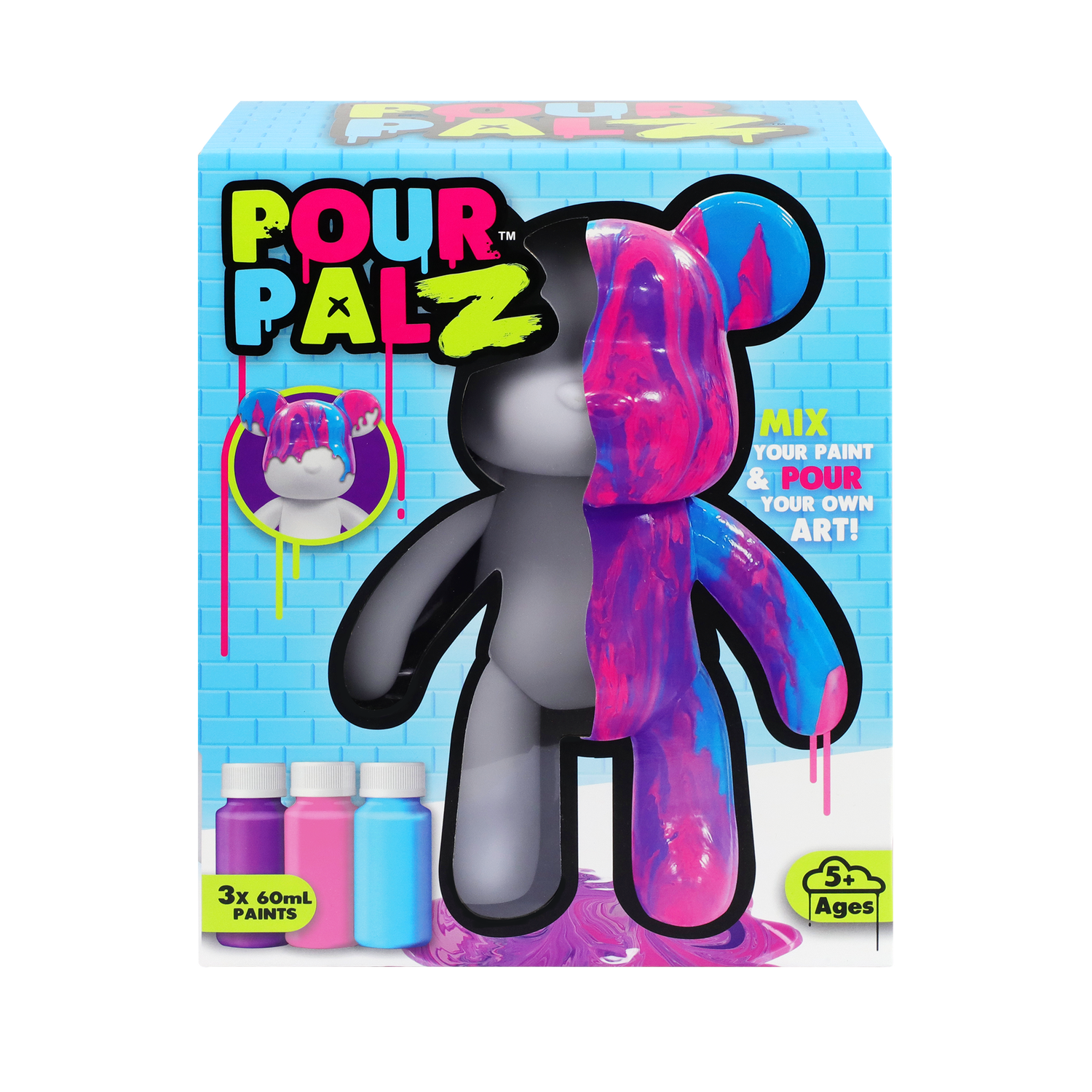 POUR PALZ LARGE PAINT BEAR WAVE 1 Berry Blast — TOYMONSTER